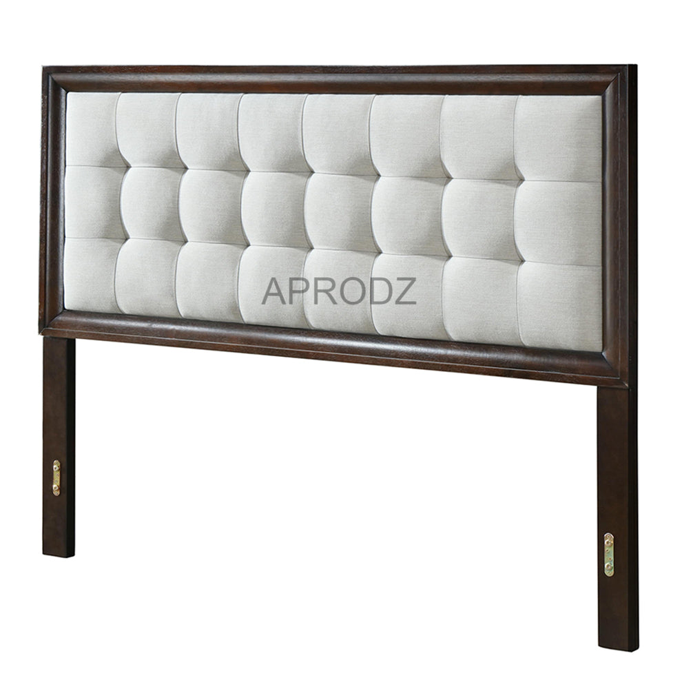 Modern King & Queen Size Storage Bed with Tufted Upholstered Headboard, 4 Drawers, Grey 