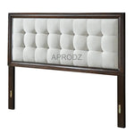 Modern Storage Bed with Tufted Grey Headboard – King & Queen Size Bed for Bedroom 