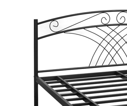 Iron Bed for Bedroom Metal Bed (Black Color)