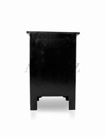 Solid Wood Hand-Painted Bedside Table | End Table for Bedroom &amp; Living Room Furniture (Multicolour) 