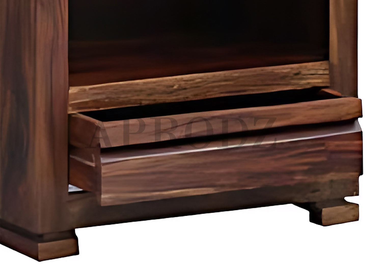 Bookshelf | Sheesham Wood Durable & Stylish Wooden Storage Organizer | Shelves Bookcase Rustic Elegant for Home Office Living Room | Compact Design Furniture Organizer (Brown)