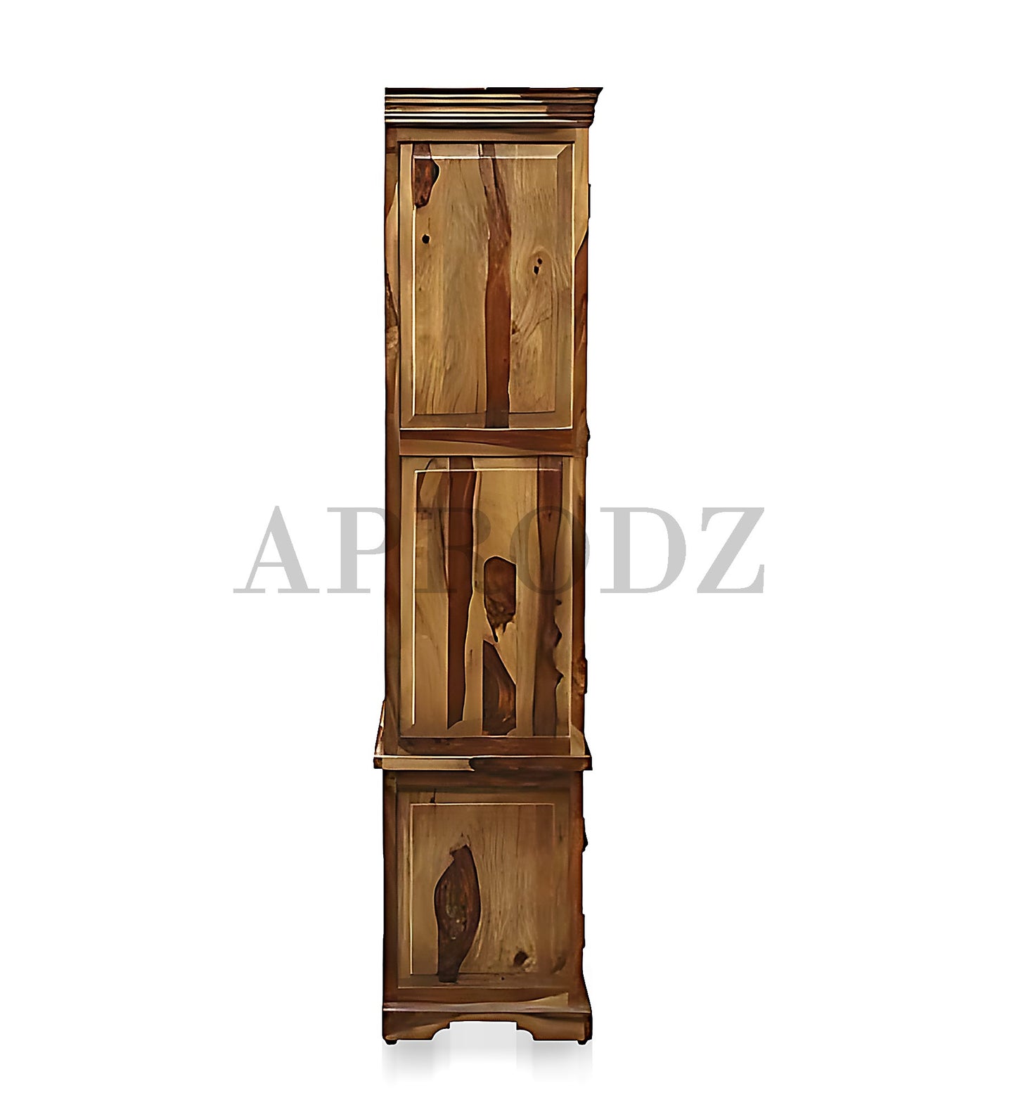 Bookshelf | Sheesham Wood Durable & Stylish Wooden Storage Organizer | Shelves Bookcase Rustic Elegant for Home Office Living Room | Compact Design Furniture Organizer (Brown 2)