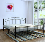 Metal Queen Size Bed for Bedroom Metal Bed in Black Color 