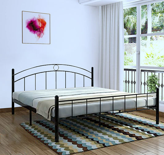Metal Queen Size Bed for Bedroom Metal Bed in Black Color