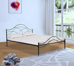 Metal King Size Bed for Bedroom Metal Bed - Black Color 