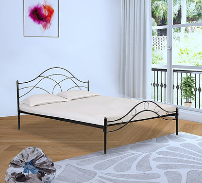 Metal King Size Bed for Bedroom Metal Bed - Black Color