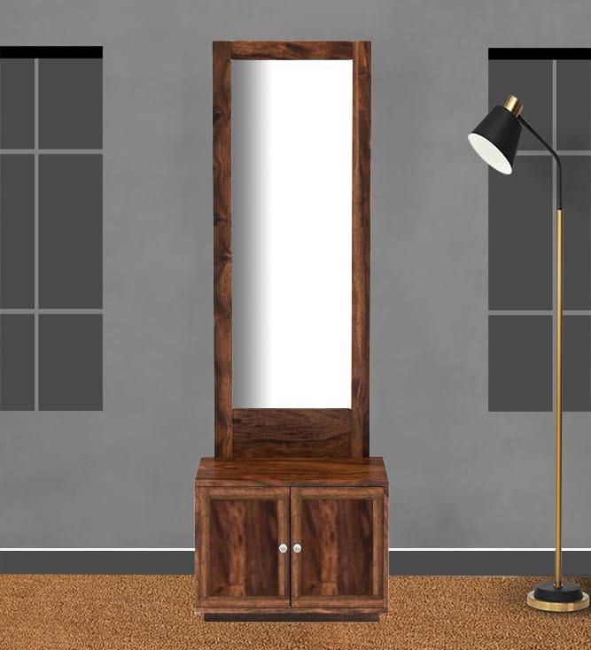 Sheesham Wood Dressing Table with Two Door for Living Room 