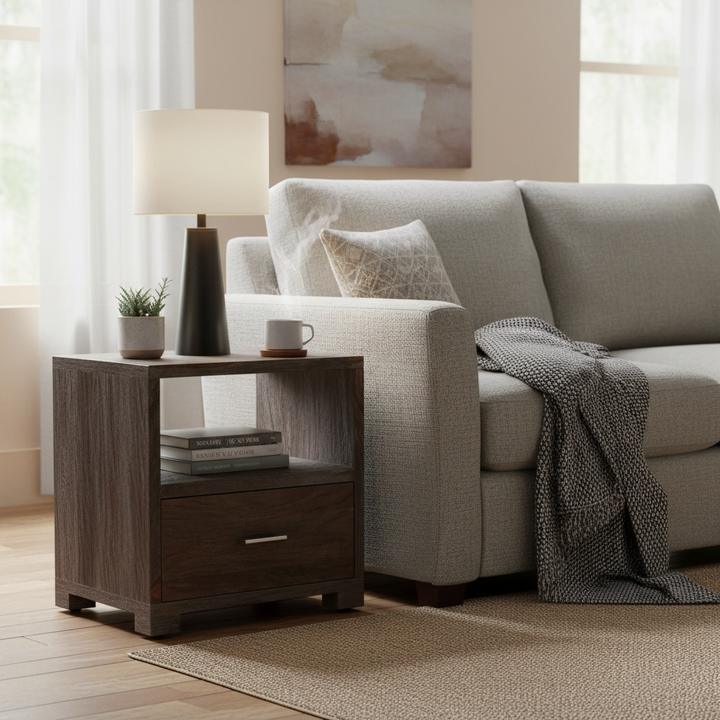 Translation missing: en.Solid Wood Mary Bedside Storage Table for Living Room 