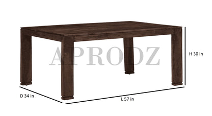 Sheesham Wood Salvador 6 Seater Dining Table Set for Home | Dining Furniture
