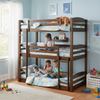 Ipsotu Mango Wood Bunk Bed Without Storage Single Bed Furniture for Bedroom Living Room