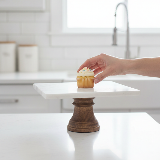 Tino Marble Cake Stand | Cake Table | Cupcake Stand Birthdays/Wedding Party 