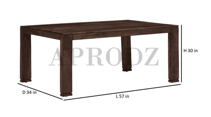 Sheesham Wood Salvador 6 Seater Dining Table Set with 1 Bench and 4 Chair for Home | Dining Furniture