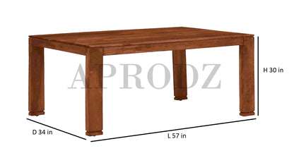 Sheesham Wood Salvador 6 Seater Dining Table Set with 1 Bench and 4 Chair for Home | Dining Furniture