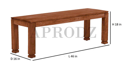 Sheesham Wood Salvador 6 Seater Dining Table Set with 1 Bench and 4 Chair for Home | Dining Furniture