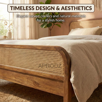 Rattan Cane Bed Frame 