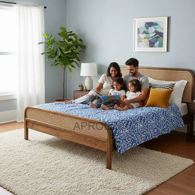 Rattan Cane Bed Frame 