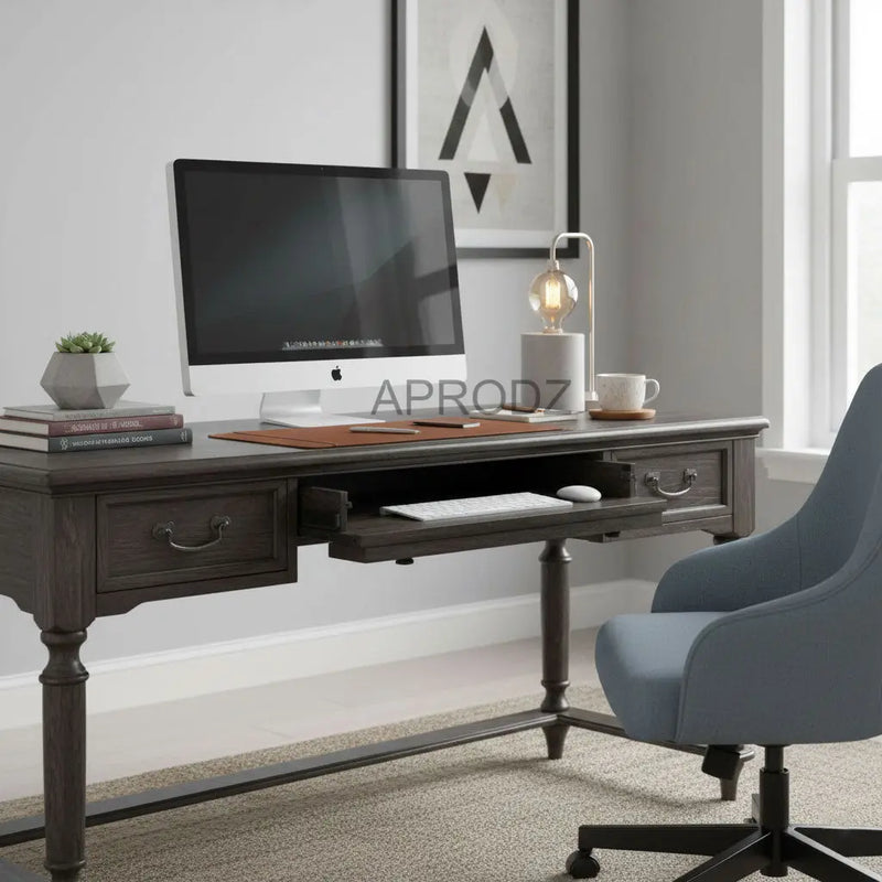Sheesham Wood Benld Study Desk Table for Home and Office | Brown Finish 