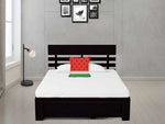 Sheesham Wood Without Storage Single Size Trevi Bed for Bedroom Stylish | Dark Brown Finish 