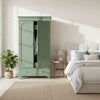 Mango Wood Wardrobe for Bedroom 2-Door Modular Wooden rah for Storage/Space Saving with 1-Drawer/Storage