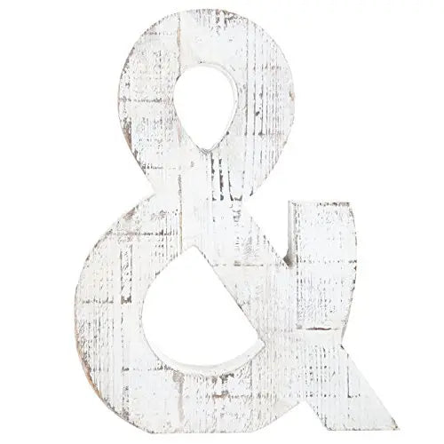Decorative Wood Letters - & 