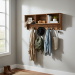 Plata Sheesham Wood Modern Storage solutions Cubby Shelf 