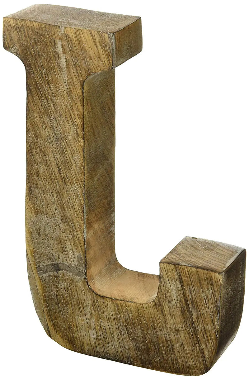 Monogram Free Standing Grey Letter Block - Length (7.8 in), Depth (2.2 in), Height (10 in), K 
