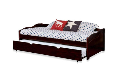 Solid Wood Gymea Daybed with Trundle Bed for Living Room | Bed for Bedroom