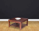 Sheesham Wood Isangel Stylish Coffee Table for Living Room | Center Table for Home | Brown Finish 