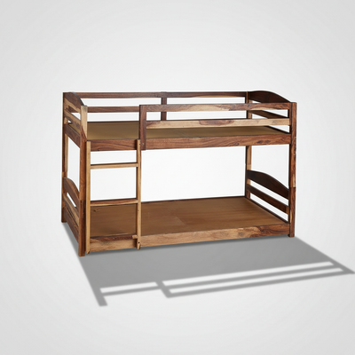 Ipsotu Mango Wood Bunk Bed Without Storage Single Bed Furniture for Bedroom Living Room