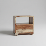 Solid Wood Mary Bedside Storage Table for Living Room 