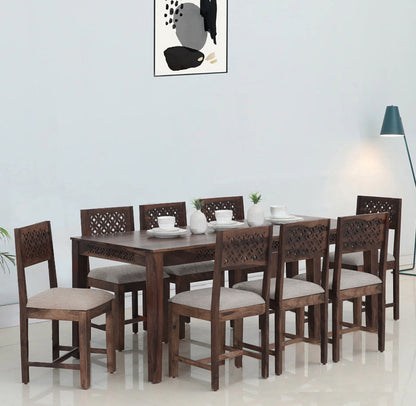 Sheesham Wood Durque 8 Seater Dining Table Set for Home | Dining Furniture 