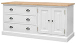 Mango Wood Leo Storage Entertainment TV Stand Unit for Living Room 