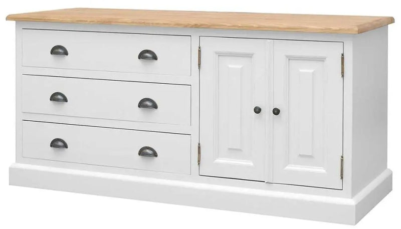Mango Wood Leo Storage Entertainment TV Stand Unit for Living Room 