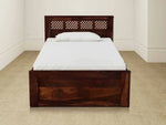 Sheesham Wood Storage Single Size Sion Bed for Bedroom Stylish 