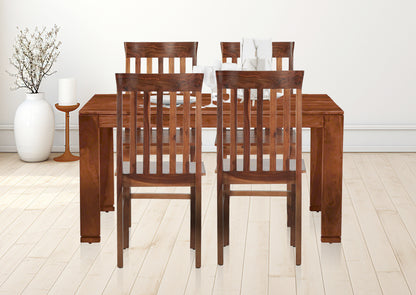 Sheesham Wood Salvador 4 Seater Dining Table Set for Home and Living Rooms| Dining Furniture