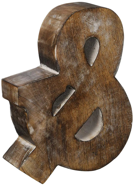 Translation missing: en.Monogram Free Standing Grey Letter Block - Length (7.8 in), Depth (2.2 in), Height (10.2 in), &amp; 