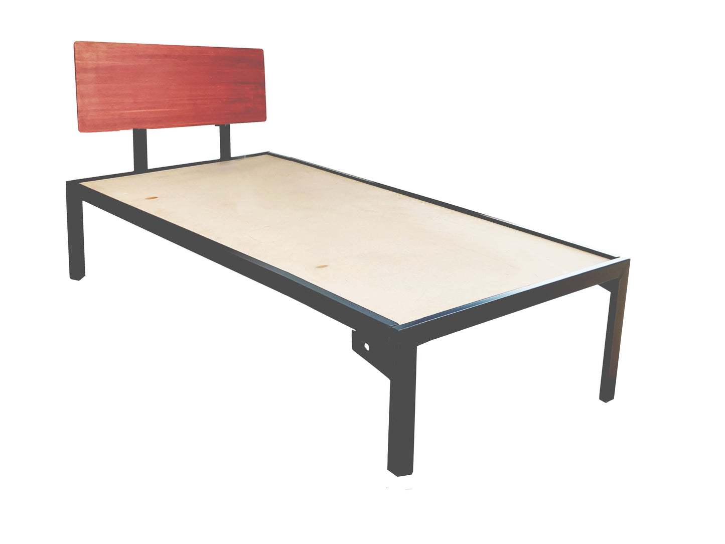 Single Size Bed Without Storage for Home & Living Room Cot Bed Furniture