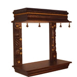 Sheesham Wood Temple Pooja Room | Temple for Home | Pooja Mandir (Rosewood - Walnut) 
