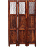 Durque 3 Panel Room Divider - Honey Oak 