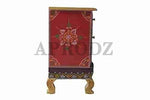 Handpainted Bajot: Antique Design, Multipurpose Stool, Decorative Pooja Mandir Stand (Copy) 