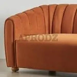 Serene Modern Channel Sofa 3-Seater Couch for Living Room 