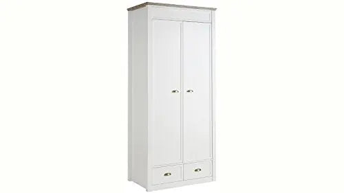 Mango Wood Multipurpose Storage Varna 2-Door & 2 Drawer Wardrobe Almirah for Bedroom | Cocoa Brown 