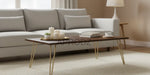 Mango Wood Juan Stylish Coffee Table for Living Room | Center Table for Home | Brown Finish 