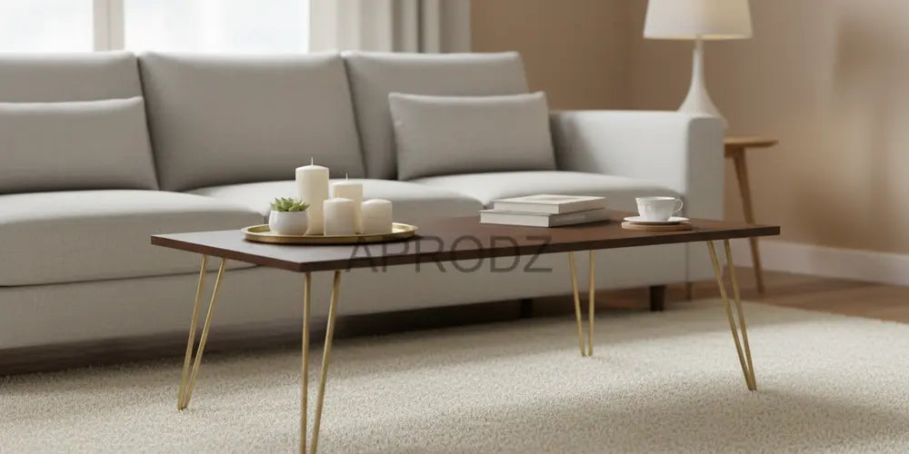 Mango Wood Juan Stylish Coffee Table for Living Room | Center Table for Home | Brown Finish 