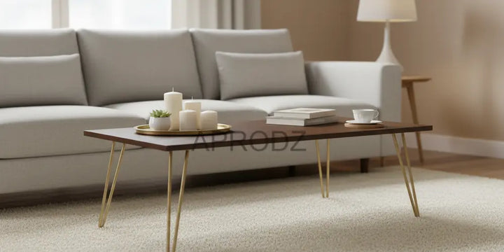 Translation missing: en.Mango Wood Juan Stylish Coffee Table for Living Room | Center Table for Home | Brown Finish 