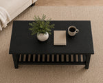 Solid Sheesham Wood Coffee Table in Dark Brown Finish 