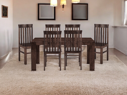 Sheesham Wood Salvador 6 Seater Dining Table Set for Home | Dining Furniture