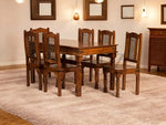 Sheesham Wood Reyk 6 Seater Dining Table Set for Home Dining Room Furniture 