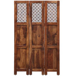 Durque 3 Panel Room Divider - Provincial Teak 