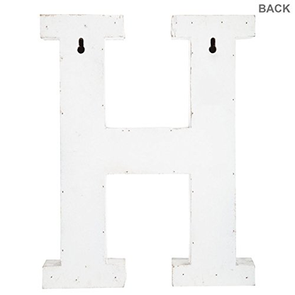 Decorative Wood Letters - H